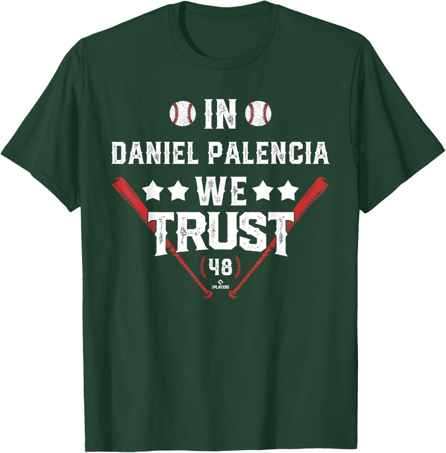 We Trust in Daniel Palencia Chicago Baseball MLBPA T-Shirt - T-Shirt | Forest