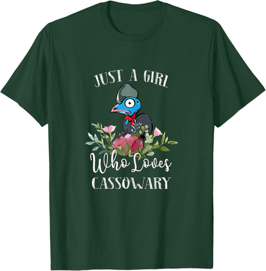 Bird Lover Just a Girl Who Loves Cassowary T-Shirt - T-Shirt | Forest