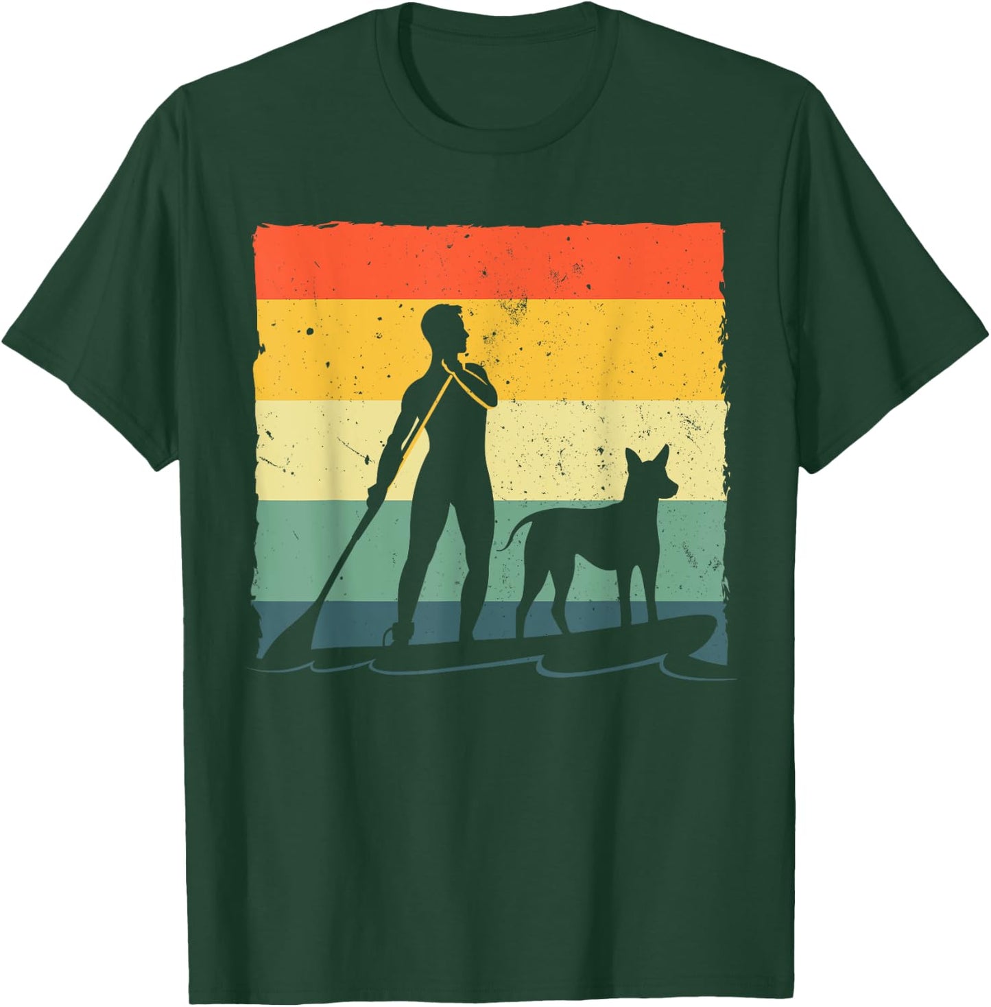 Paddleboard Art Women Stand Up Sup Paddle Boarding T-Shirt - T-Shirt | Forest