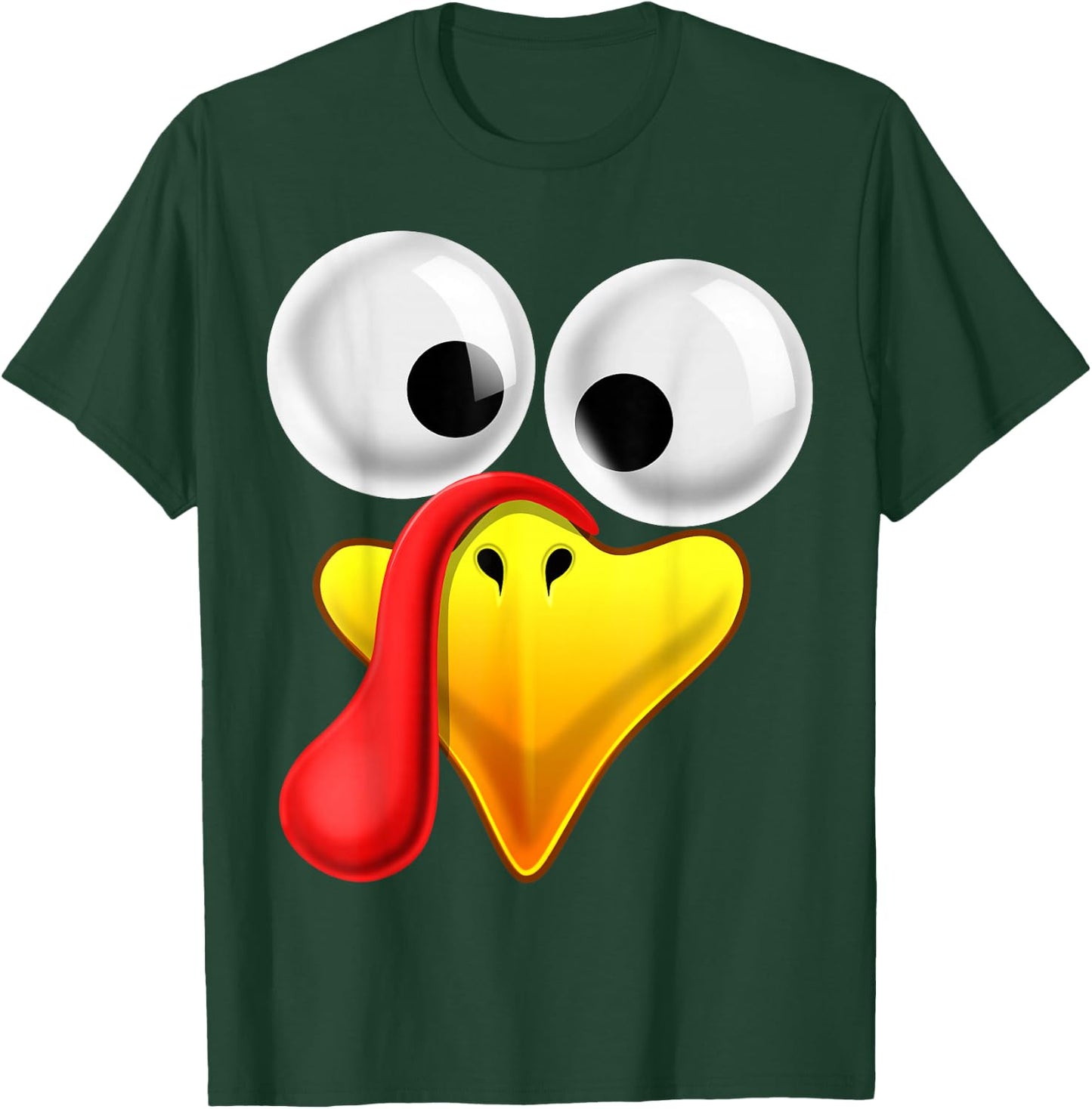 Thanksgiving Turkey Face Matching Family Costume Gift Kids T-Shirt - T-Shirt | Forest