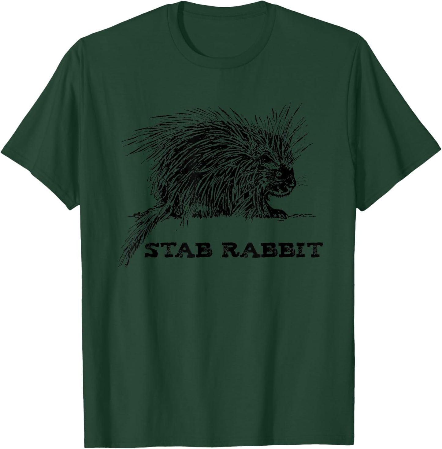 Funny Stab Rabbit Porcupine T-Shirt - T-Shirt | Forest