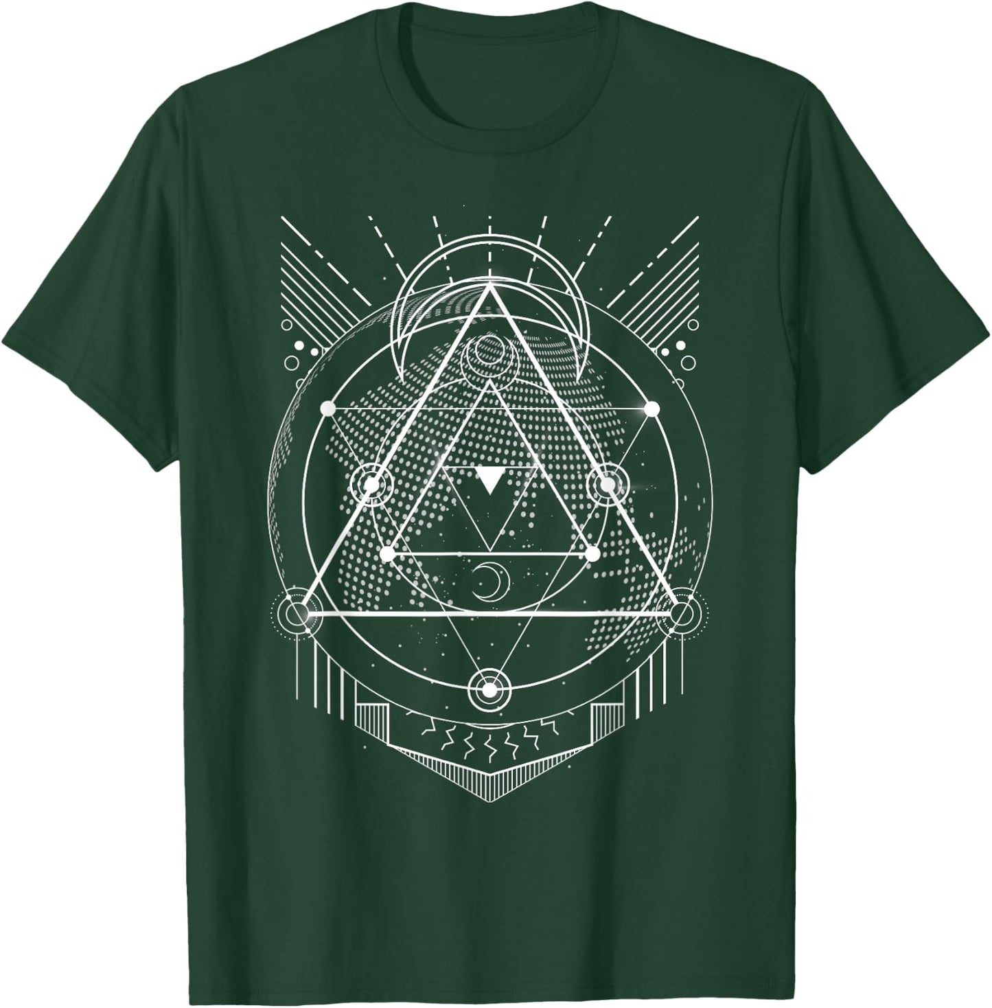 The Mighty Metatron Sacred Geometry Gift Designs T-Shirt - T-Shirt | Forest