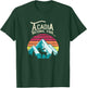 Vintage Acadia National Park, Maine Mountains Moose T Shirt T-Shirt - T-Shirt | Forest