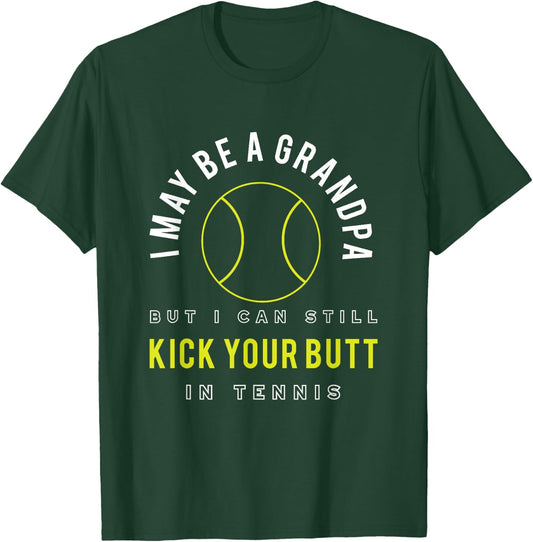 Funny Tennis Grandpa Tennis Player T-Shirt - T-Shirt | Forest