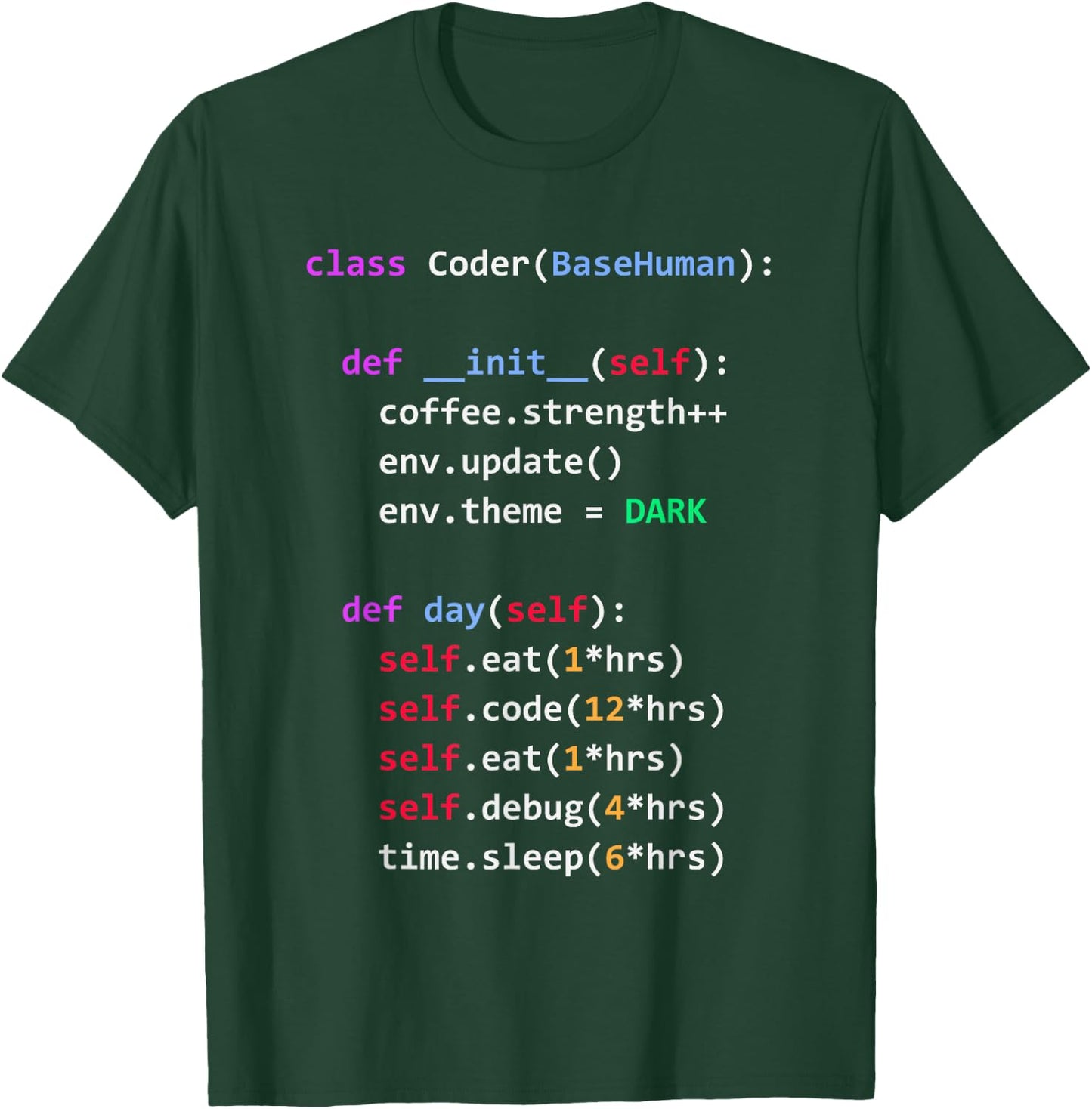 Python Eat Code Sleep Repeat T-Shirt - T-Shirt | Forest