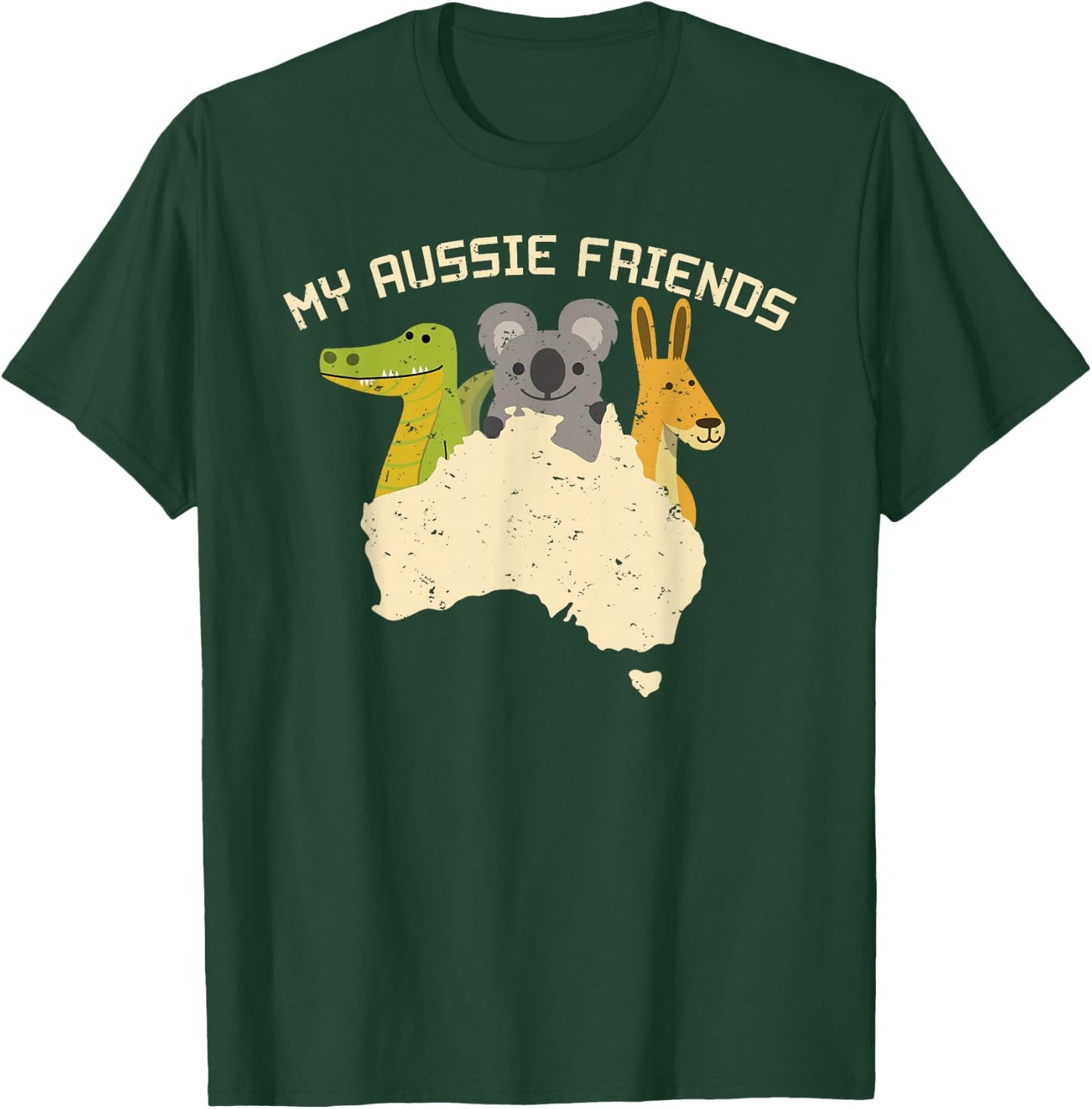 Australia Kids Australian Animals Gifts T-Shirt - T-Shirt | Forest