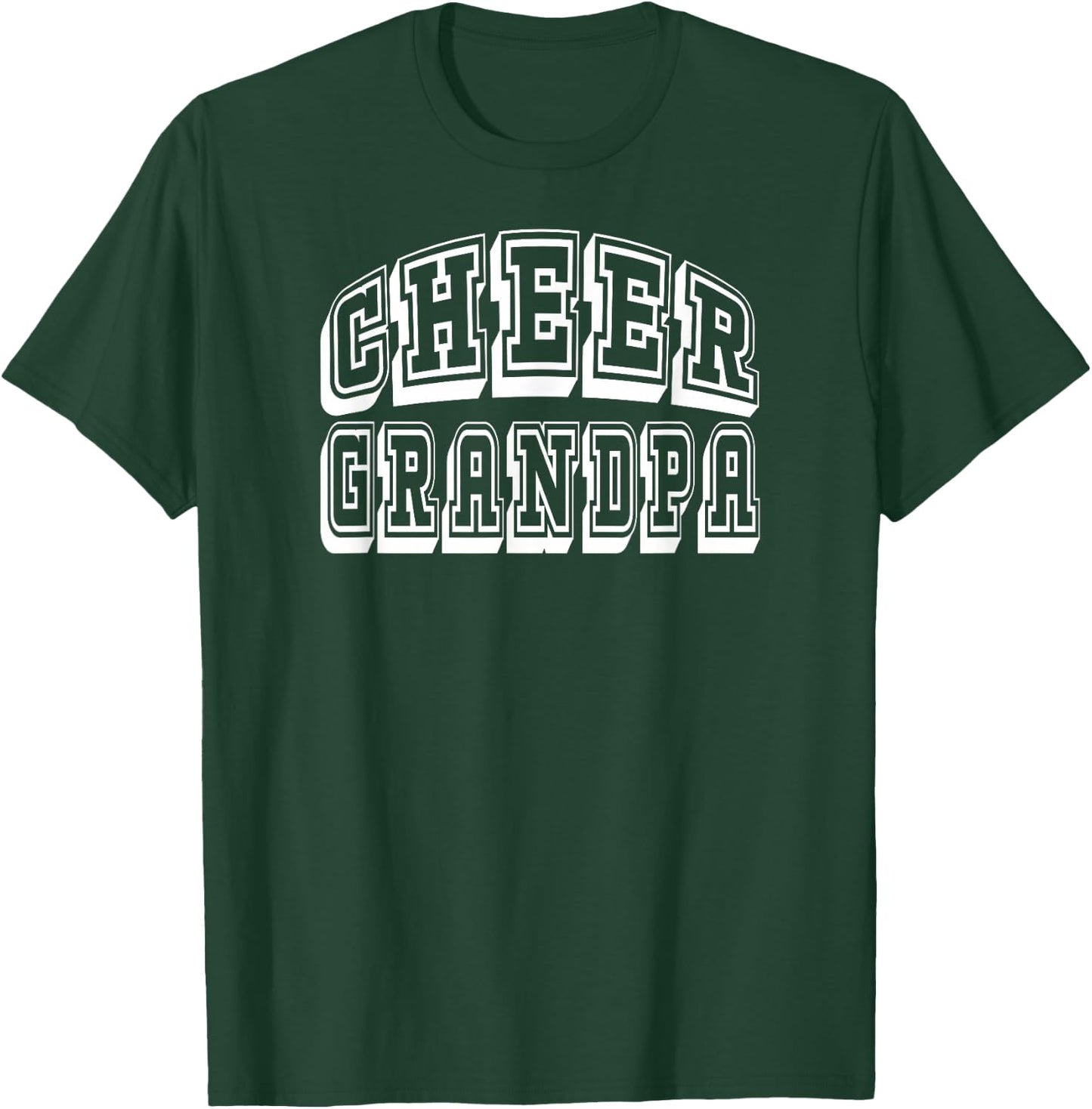 Cheer Grandpa Proud Cheerleader Grandfather T-Shirt - T-Shirt | Forest