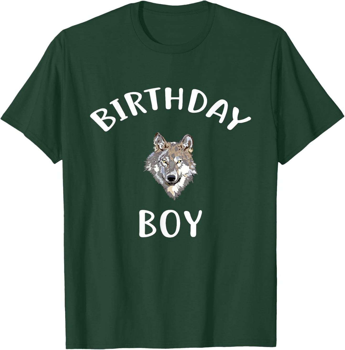 Birthday Boy WOLF Shirt Cute WOLF T Shirt for Birthday Wolve T-Shirt - T-Shirt | Forest