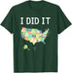 Visited All 50 States Gift, USA map Gift T-Shirt - T-Shirt | Forest