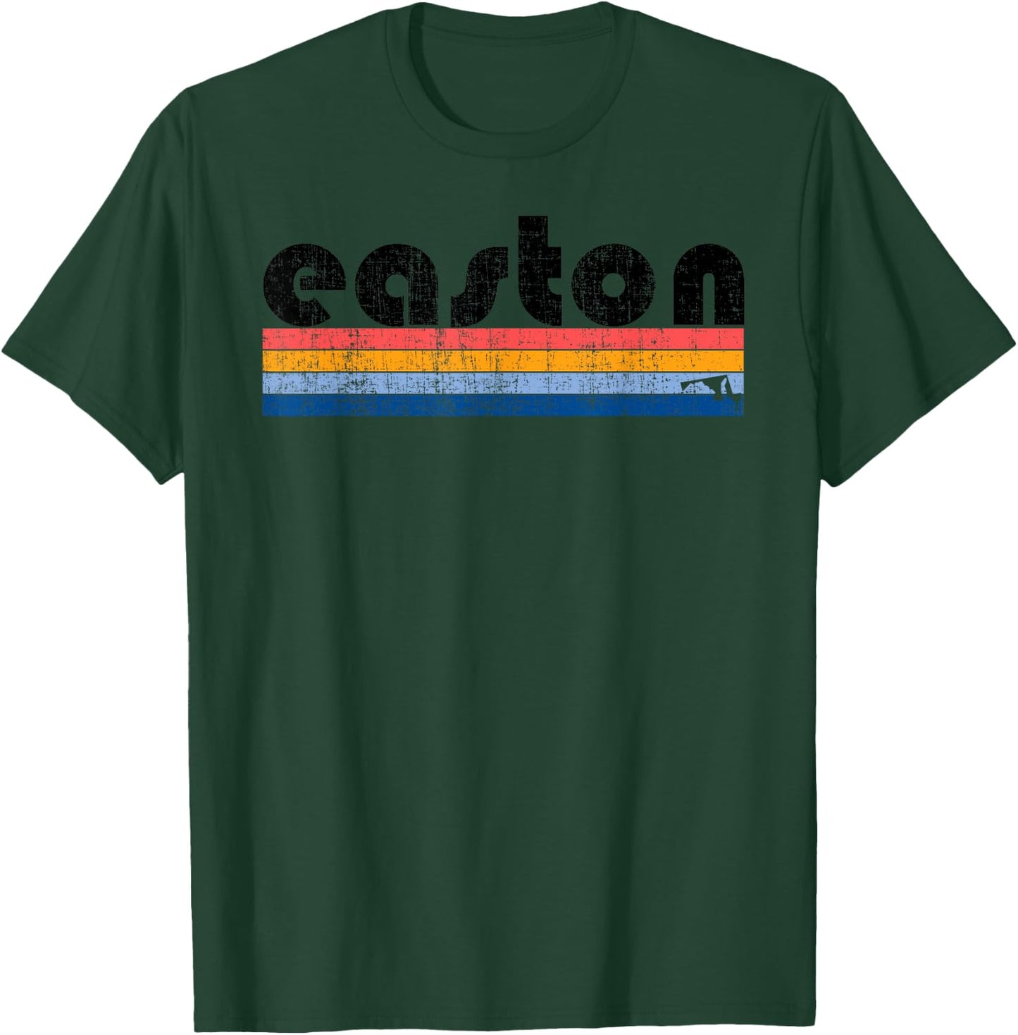 Vintage 80s Style Easton MD T-Shirt - T-Shirt | Forest