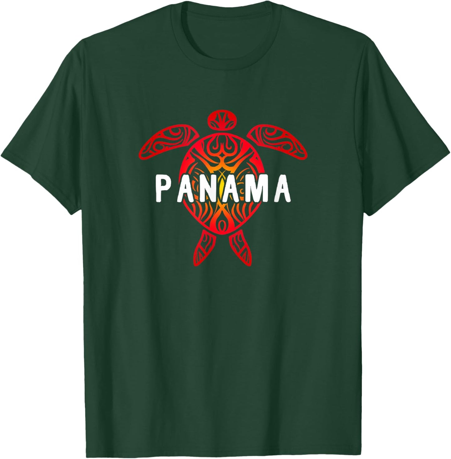 Panama Tribal Turtle T-Shirt - T-Shirt | Forest