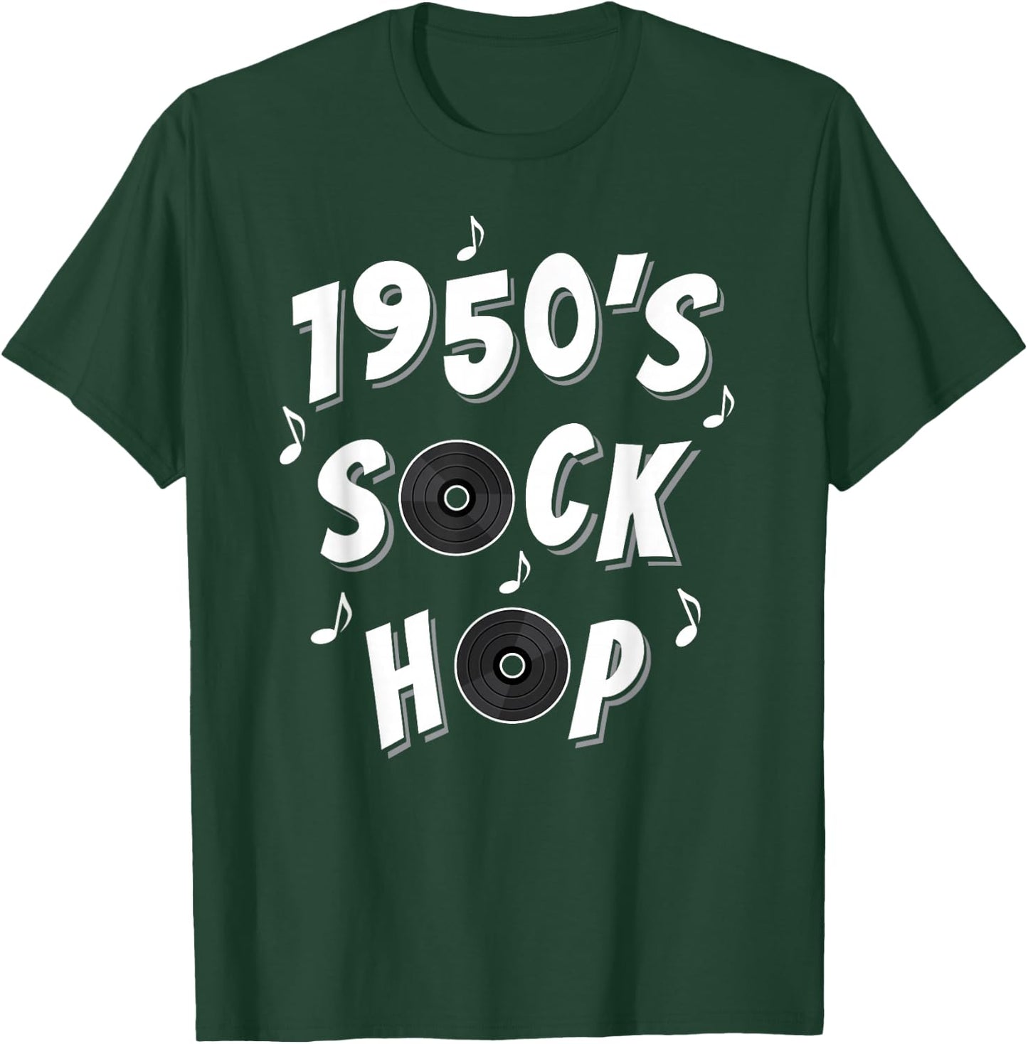 1950s Design Sock Hop T-Shirt - T-Shirt | Forest
