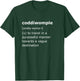 Coddiwomple Definition Shirt For Adventure Lovers and Nomads T-Shirt - T-Shirt | Forest