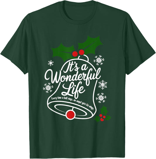 It's a Wonderful Life Everytime A Bell Rings Christmas Movie T-Shirt - T-Shirt | Forest