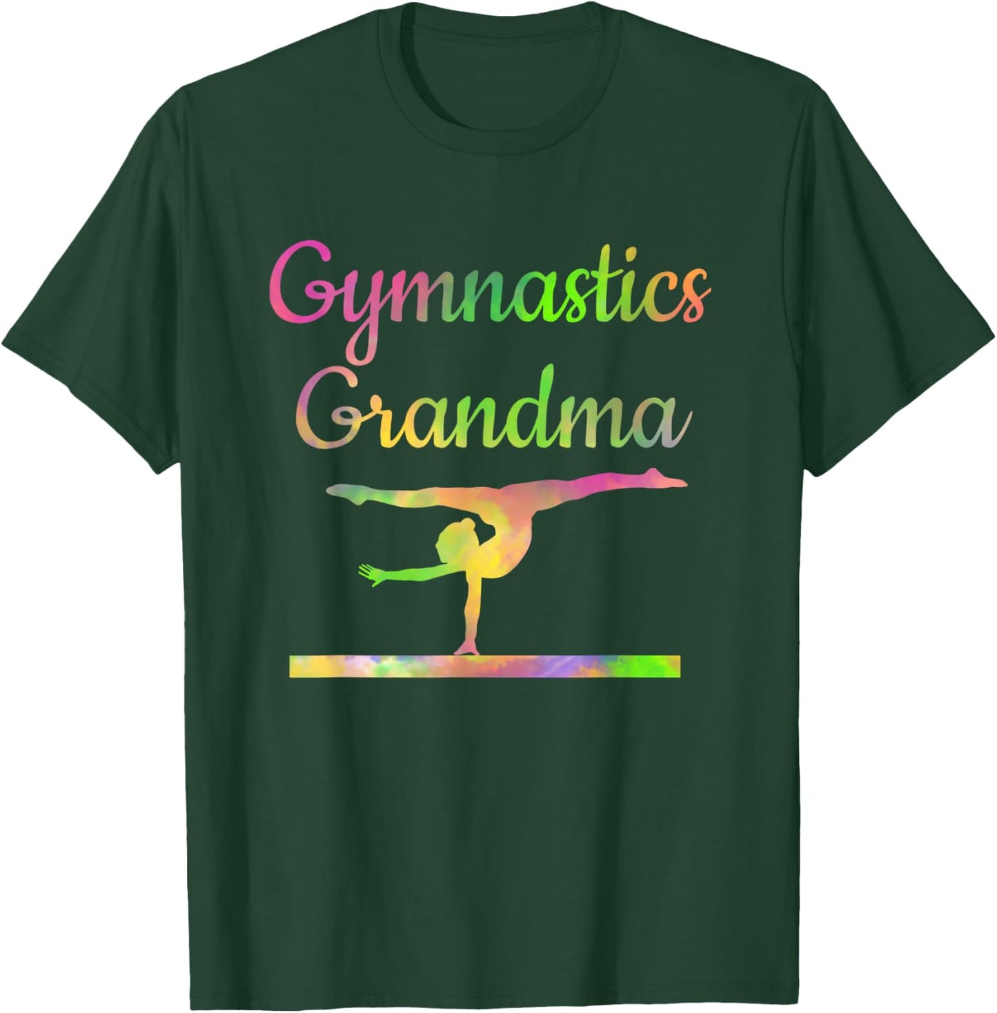 Gymnastics Grandma T Shirt Gymnast Grandmother Gigi Mimi T-Shirt - T-Shirt | Forest