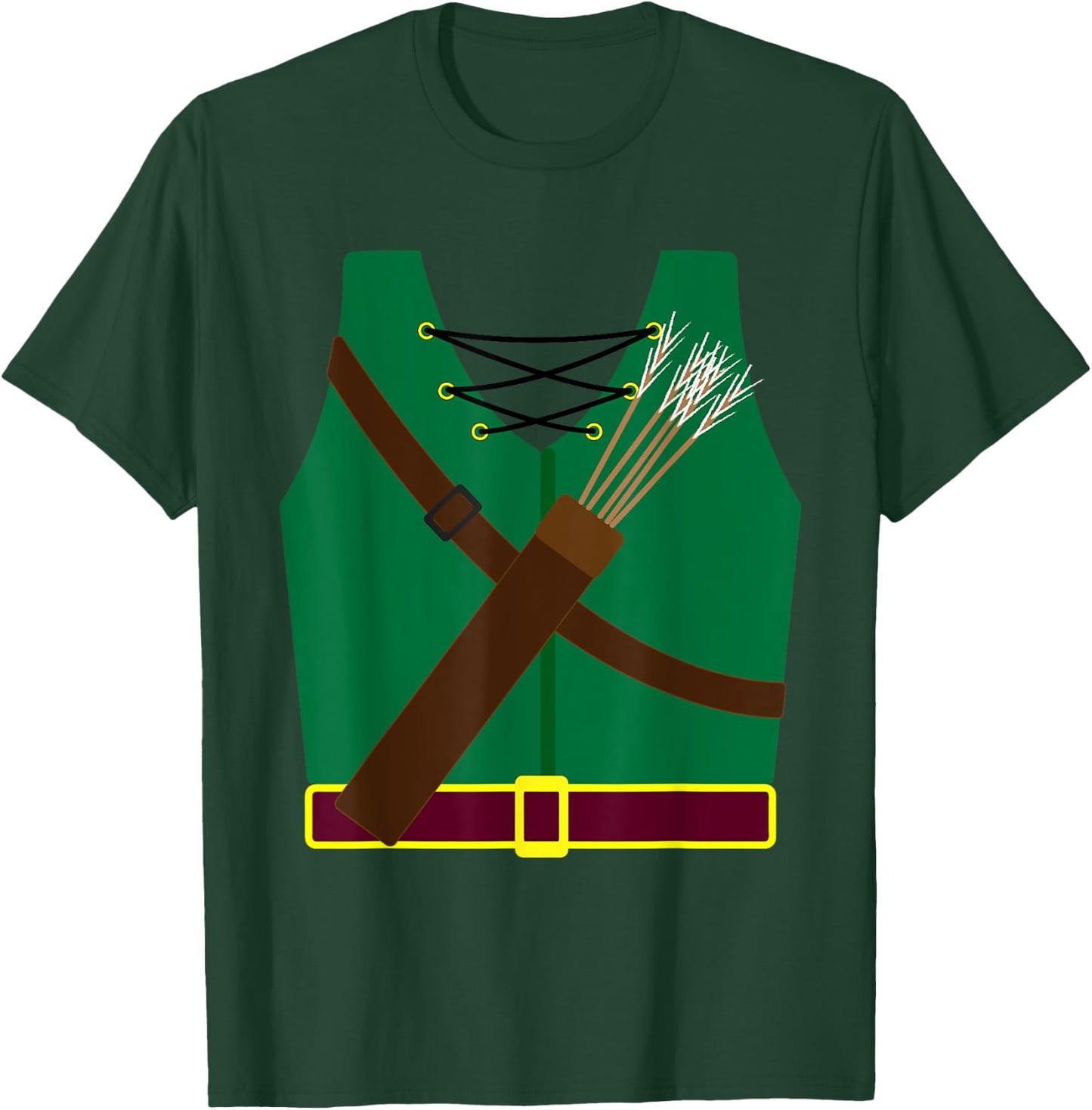 Archer Costume Halloween - Funny Archery Arrow Gift T-Shirt - T-Shirt | Forest