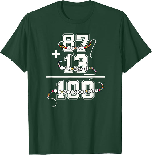 In My 100 Days of School Era 100th Day of School Teachers T-Shirt - T-Shirt | Forest