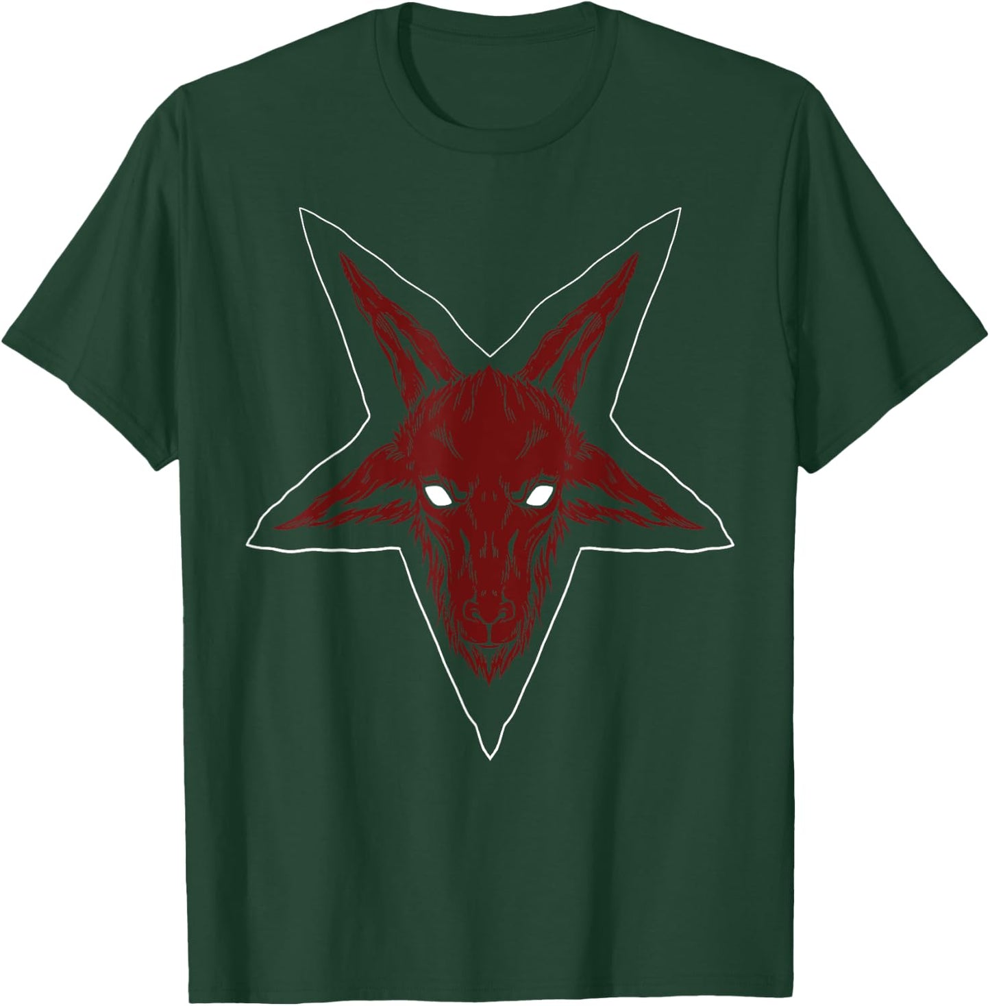 Baphomet Pentagram Lucifer Sigil Occult Satanic T-Shirt - T-Shirt | Forest