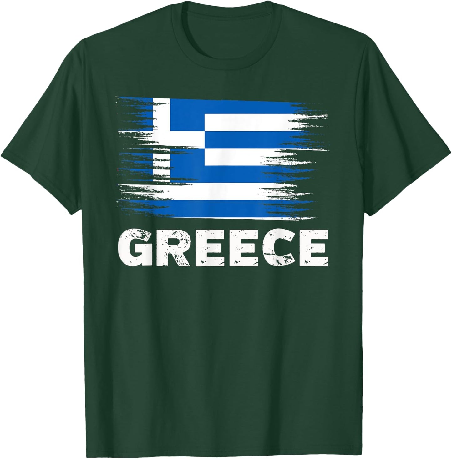 Greece - Greek Flag Shirt | Sports Soccer Football Gift T-Shirt - T-Shirt | Forest