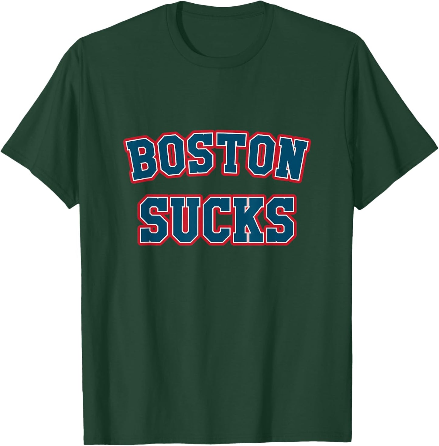 Boston Sucks Vintage Retro Gag Gift T-Shirt - T-Shirt | Forest