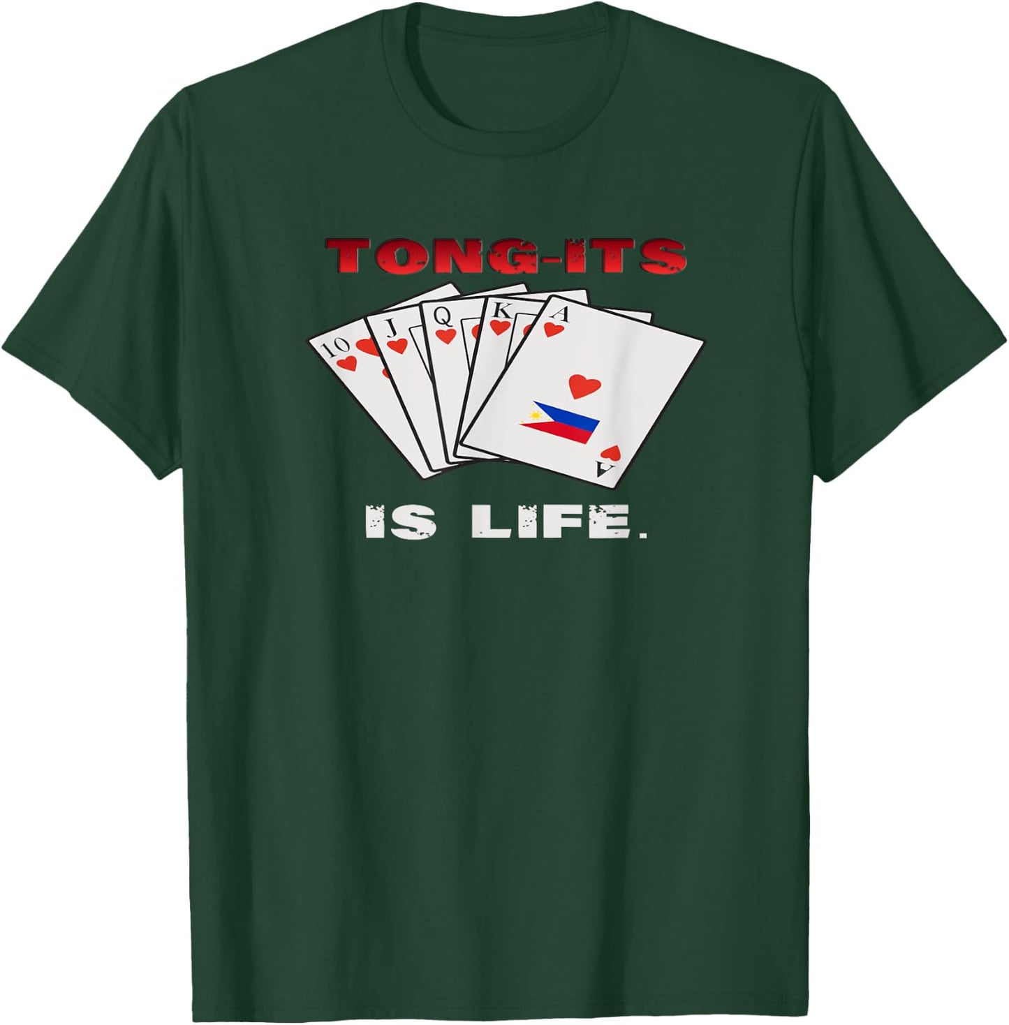 Funny Pinoy Filipino Flag Card Game Tung-its is Life T-Shirt - T-Shirt | Forest