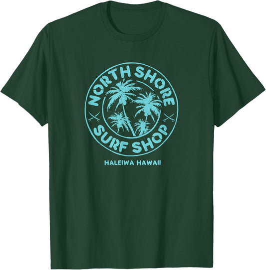 Retro North Shore Surf Haleiwa T-Shirt - T-Shirt | Forest