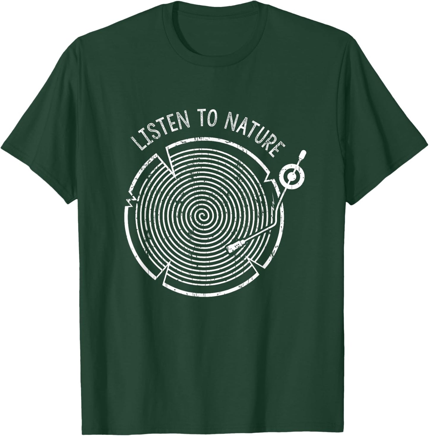 Listen to Nature Tree and Music mix Gift T-Shirt - T-Shirt | Forest