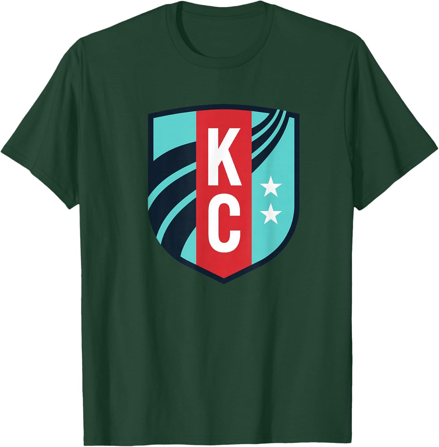 Officially Licensed Kansas City Current Soccer NWSL Apparel T-Shirt - T-Shirt | Forest