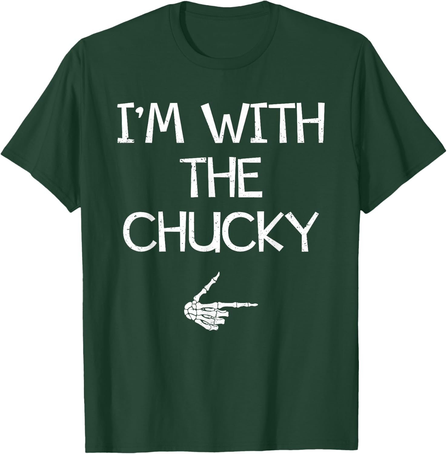 I'm With The Chucky Funny Halloween Costume Couples Matching T-Shirt - T-Shirt | Forest