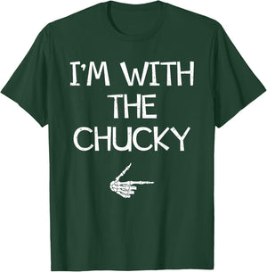 I'm With The Chucky Funny Halloween Costume Couples Matching T-Shirt - T-Shirt | Forest