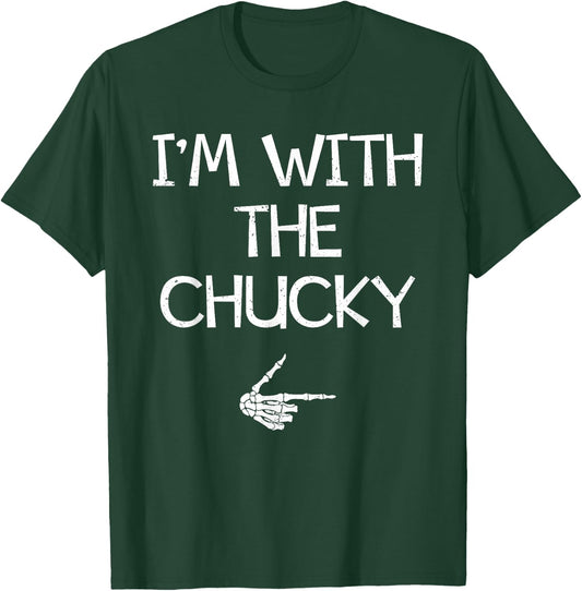 I'm With The Chucky Funny Halloween Costume Couples Matching T-Shirt - T-Shirt | Forest
