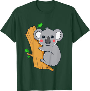 Cute Koala Bear T Shirt for Children | Kids Koala Bear Shirt T-Shirt - T-Shirt | Forest