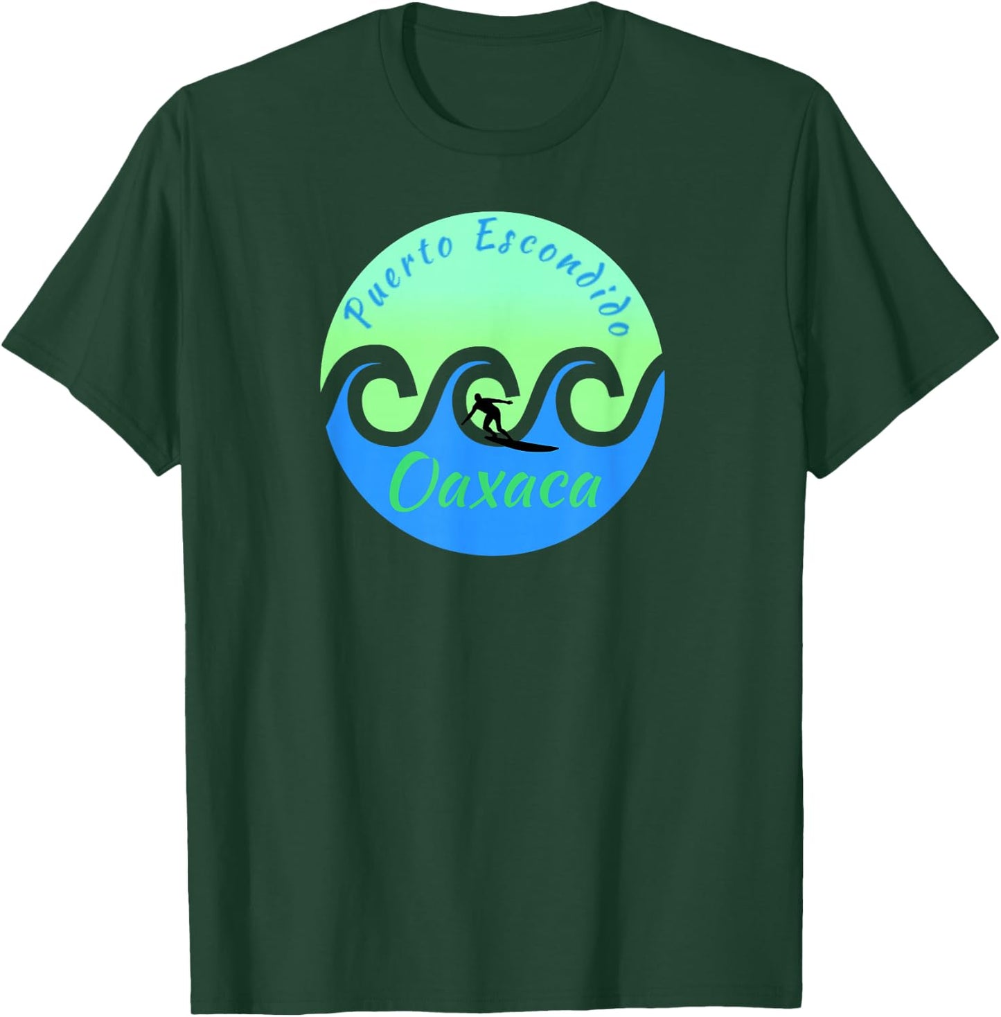 Puerto Escondido Surfing Surf Oaxaca Mexico T-Shirt - T-Shirt | Forest
