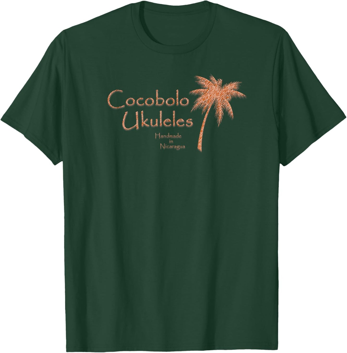 Cocobolo Ukuleles Red Stripes , -Adults, Blue, Small, Short Sleeve T-Shirt - T-Shirt | Forest