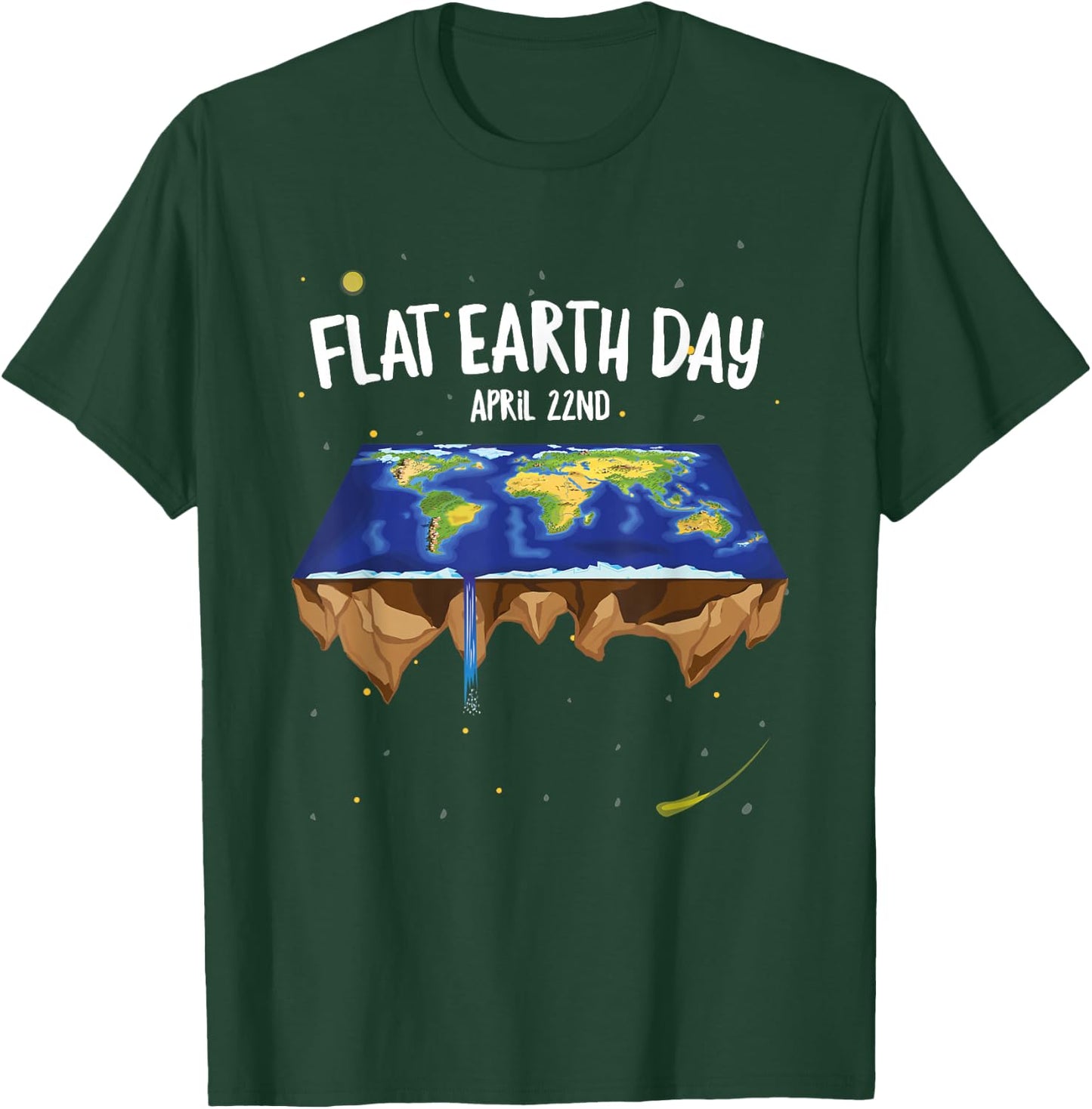 Flat Earthers April 22nd Earth Day T-Shirt - T-Shirt | Forest