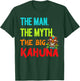 Funny The Man The Myth The Big Kahuna Men's Tiki Fishing T-Shirt - T-Shirt | Forest