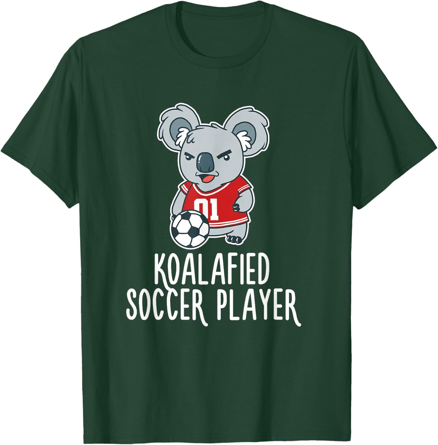 Soccer Player Koalafied Koala Bear Goal Sport T-Shirt - T-Shirt | Forest