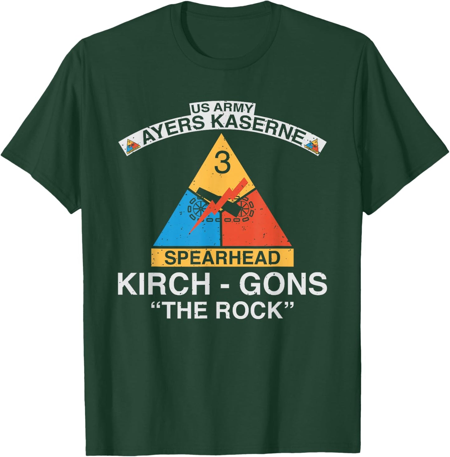 3rd Armored Division Kirch-Gons Rock T-Shirt - T-Shirt | Forest