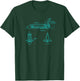 Vintage Space Shuttle Schematic Rocket Flight T-Shirt - T-Shirt | Forest