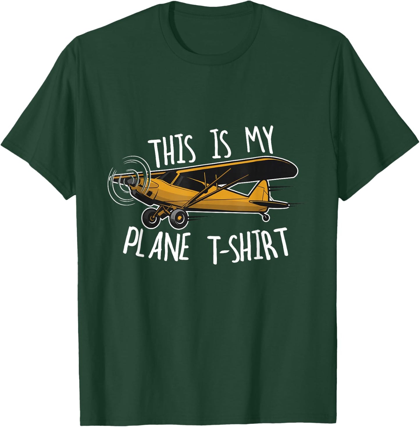 Funny Pilot Airplane This is My Plane T-Shirt - T-Shirt | Forest