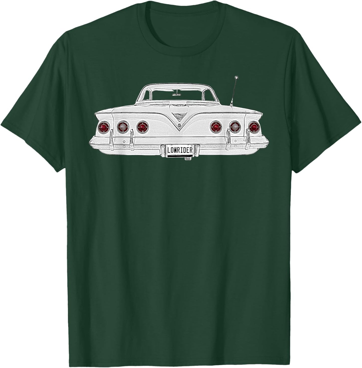 Lowrider 61 Impala Dark Colors T-Shirt - T-Shirt | Forest