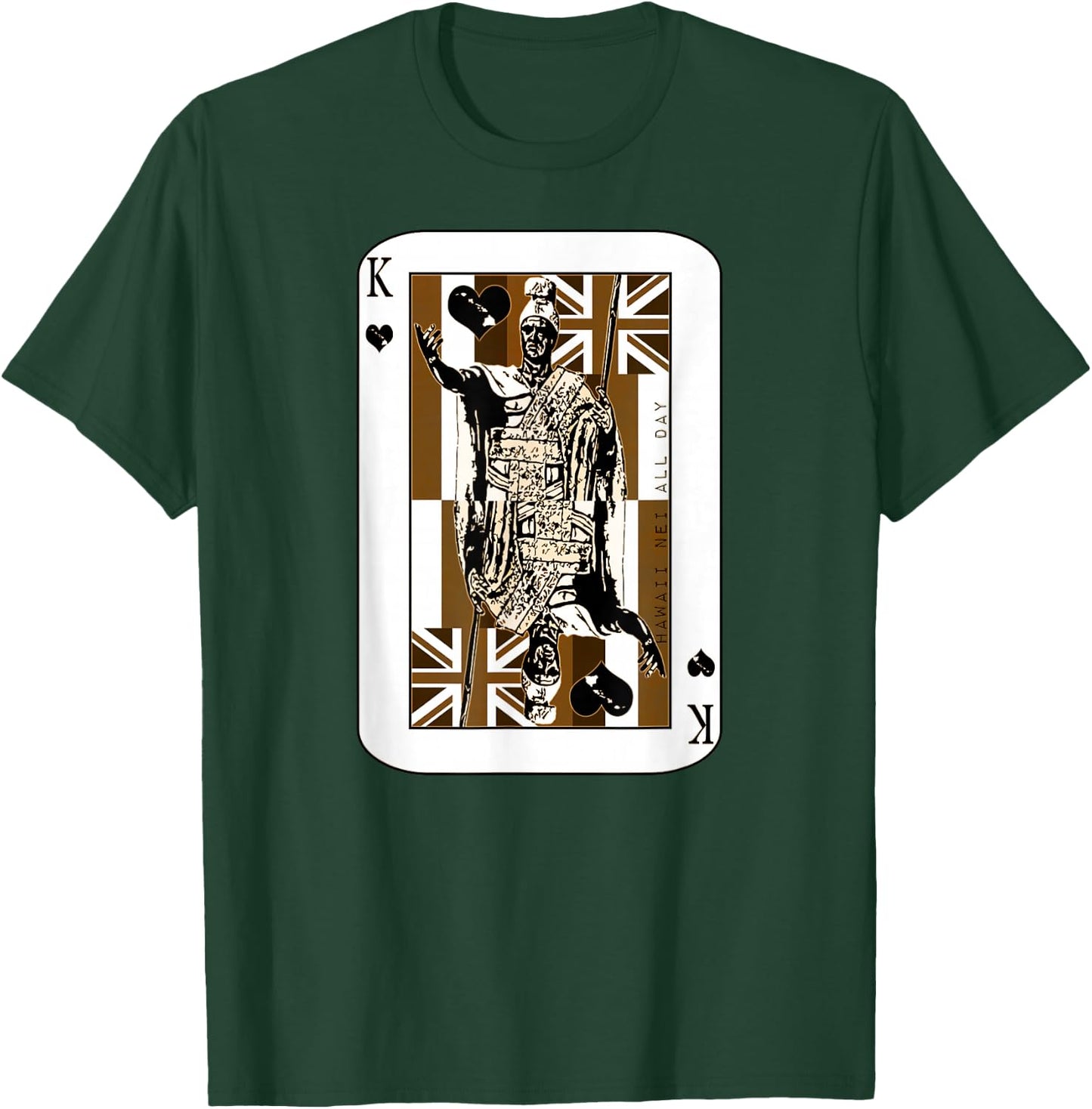 King of Hawai'i Kamehameha by Hawaii Nei All Day T-Shirt - T-Shirt | Forest