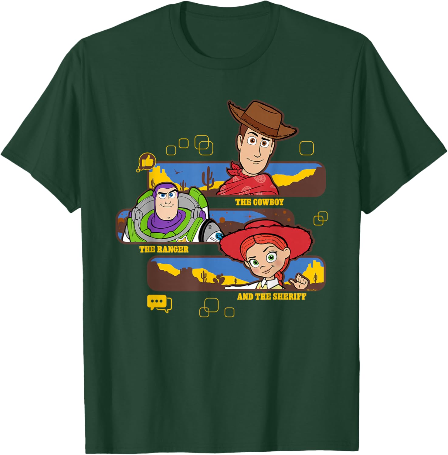 Disney and Pixar's Toy Story 5 Jessie Buzz & Woody Western T-Shirt - T-Shirt | Forest