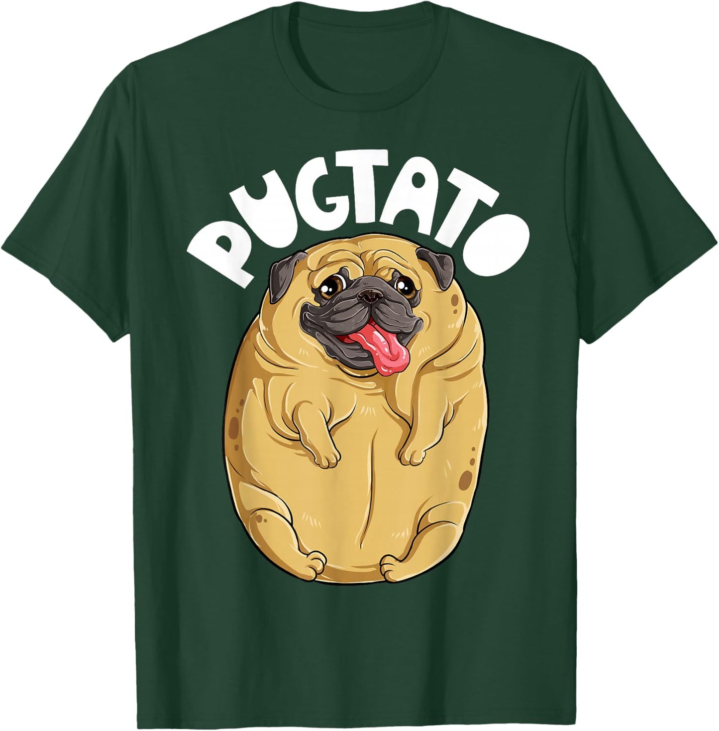 Pugtato Pug Potato Shirt Dog Lovers Costume Funny Meme Gifts Men Women Kids T-Shirt - T-Shirt | Forest