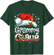 Grammy Claus Xmas Santa Matching Family Christmas Pajamas T-Shirt - T-Shirt | Forest