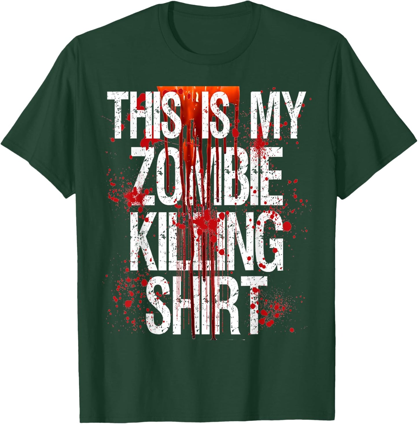 Halloween Gift Shop This Is My Zombie Killing Shirt T-Shirt - T-Shirt | Forest