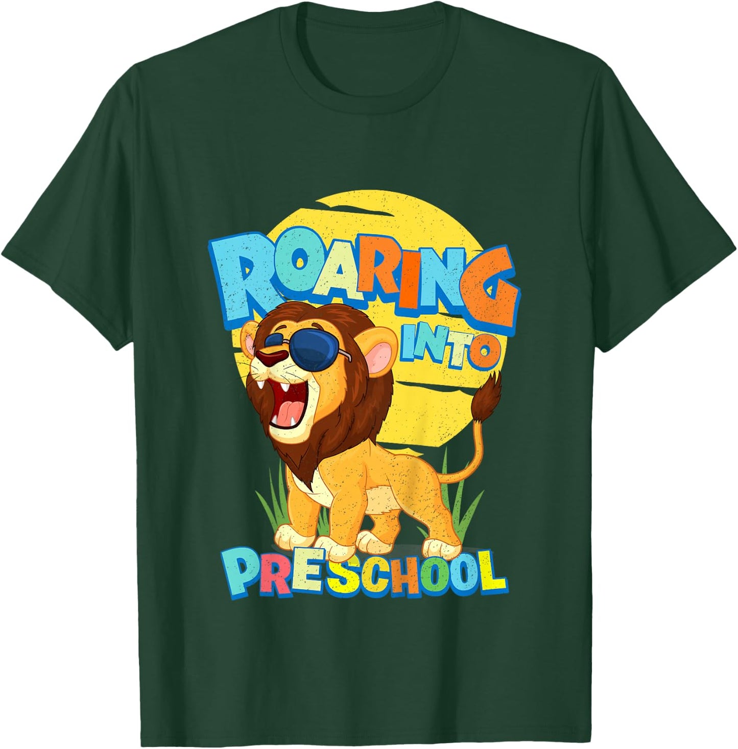 First Day of PRE-K Lion Back to School Preschool Safari Gift T-Shirt - T-Shirt | Forest