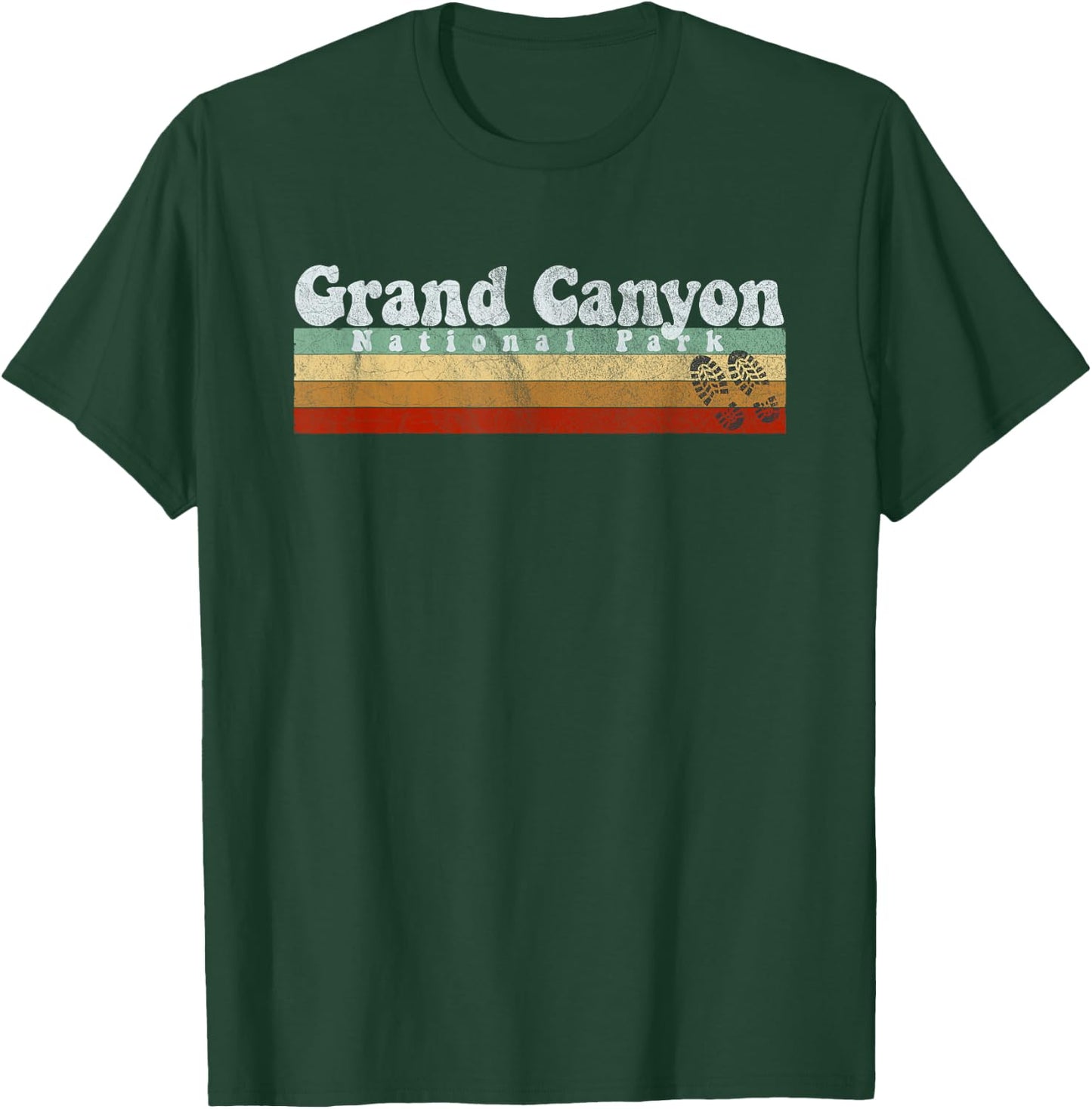 Vintage Grand Canyon Retro T Shirts -Adults and Kids Blue Short Sleeve Small T-Shirt - T-Shirt | Forest