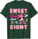 Sweet Sassy and Eight 8 Year Old Birthday Donut Lover T-Shirt - T-Shirt | Forest