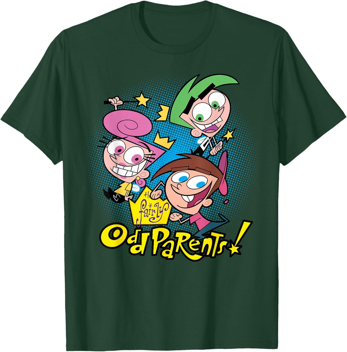 Nickelodeon The Fairly OddParents Timmy Cosmo and Wanda T-Shirt - T-Shirt | Forest